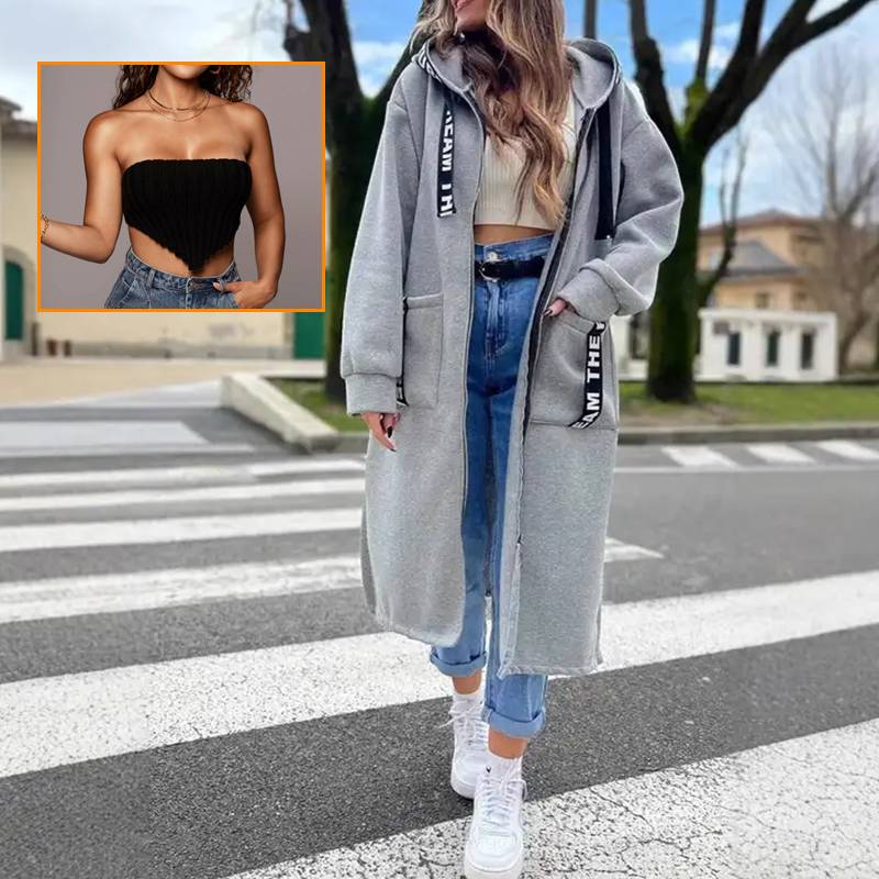 🔥2026 New Arrival Pre-Sale✨ Women's Hooded Long Sweatshirt🍂