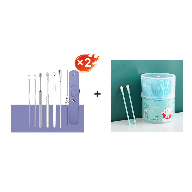 📢50% zeitlich begrenzter Rabatt📢Tragbares Edelstahl-Ohrlöpfel 6-Stück-Set - Spiral-Ohrwerkzeug✨