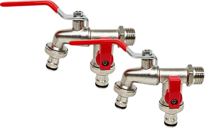 🔥Last Day 50% OFF🔥Universal Stainless Steel Double Outlet Garden Water Faucet