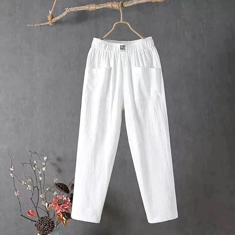 ⌛Specialpris 179kr!!!🔥🔥🔥 Enfärgade lösa byxor för kvinnor