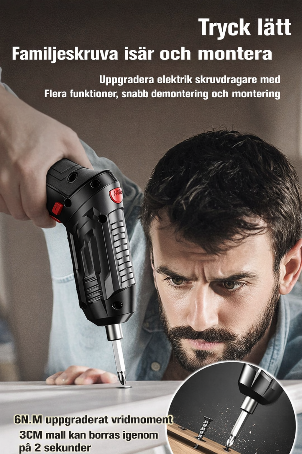 💥Hot Sale 50% OFF🔥German Multifunctional And Powerful Electric Screwdriver