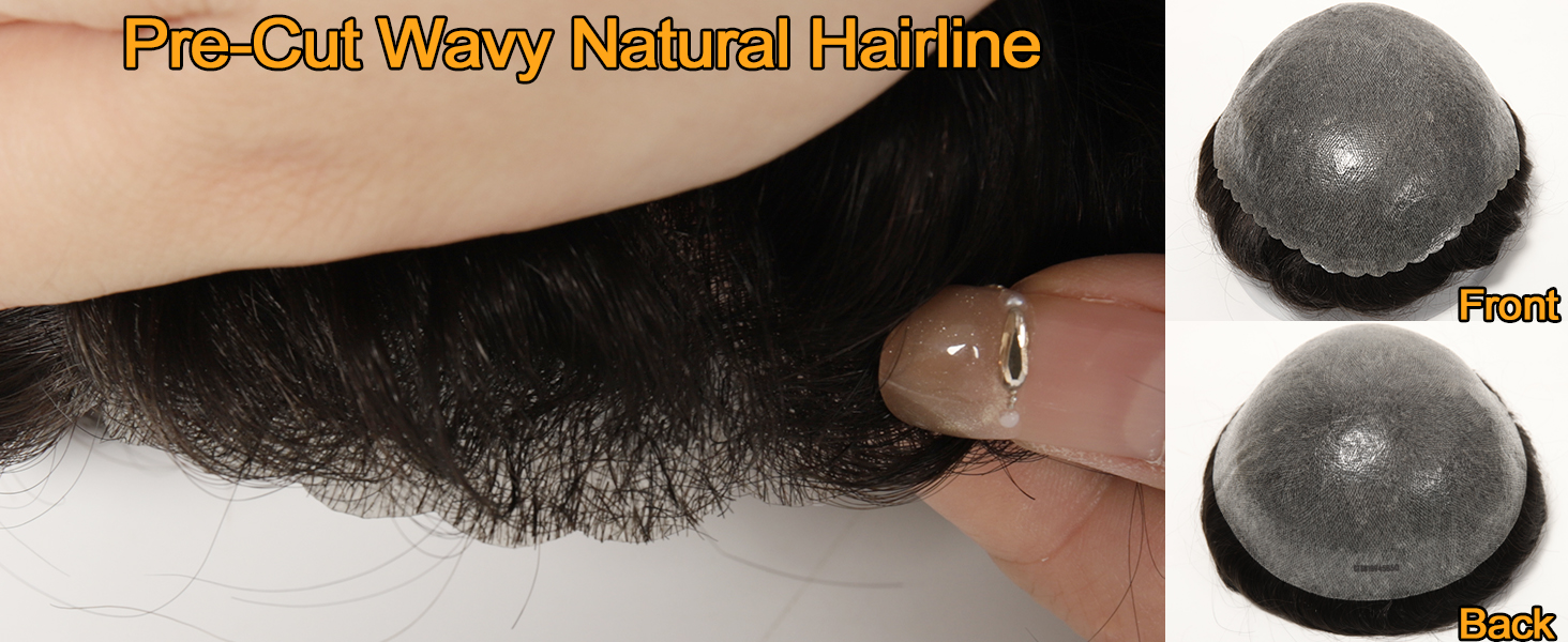 PU10 Toupee f&ouml;r m&auml;n