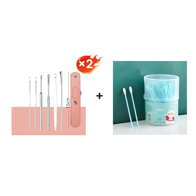 📢50% zeitlich begrenzter Rabatt📢Tragbares Edelstahl-Ohrlöpfel 6-Stück-Set - Spiral-Ohrwerkzeug✨