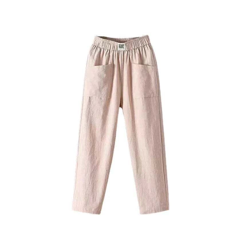 ⌛Specialpris 179kr!!!🔥🔥🔥 Enfärgade lösa byxor för kvinnor