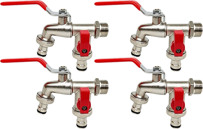 🔥Last Day 50% OFF🔥Universal Stainless Steel Double Outlet Garden Water Faucet