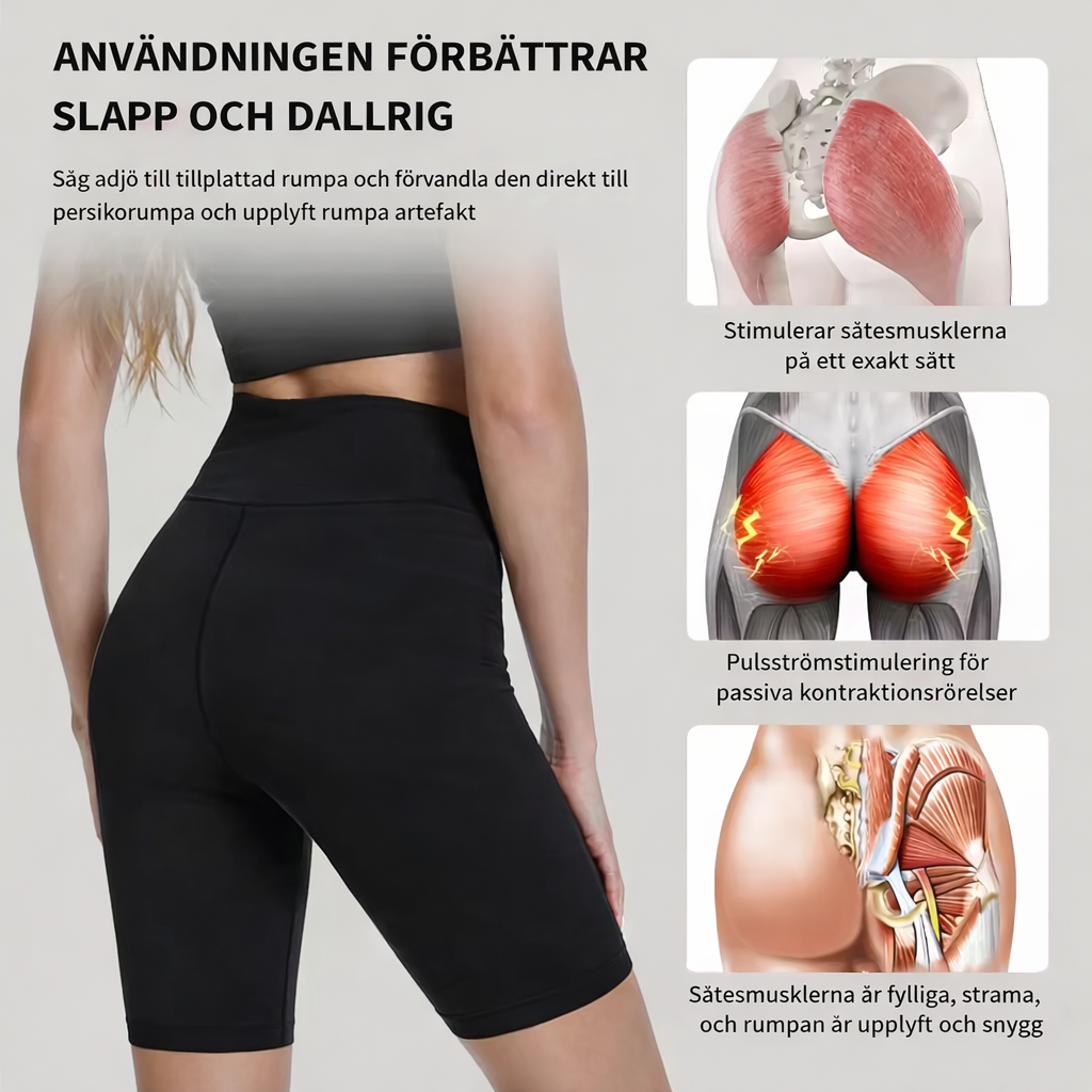 EMS Toning Shorts 6 Modes 30 Levels Yoga Pants Butt Lifter Pelvic Floor Trainer for Slimming Thighs & Hips Massage Body Shaping