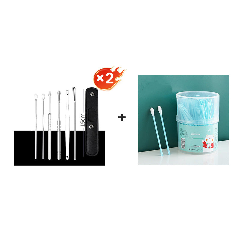 📢50% zeitlich begrenzter Rabatt📢Tragbares Edelstahl-Ohrlöpfel 6-Stück-Set - Spiral-Ohrwerkzeug✨