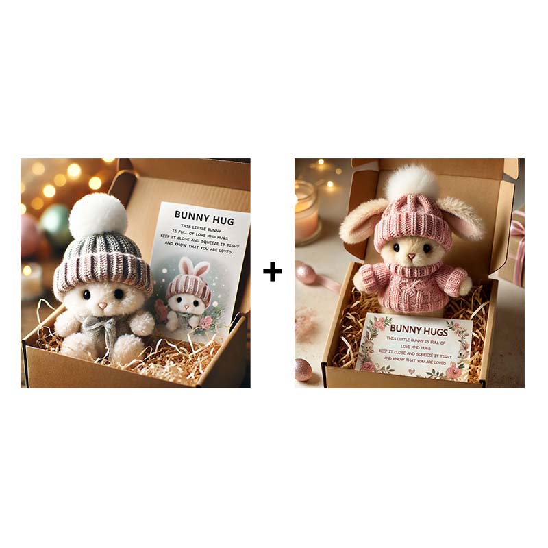 🔥HET REA 50% RABATT🎉 Handgjord🐇Mini Bunny Hug Söt Påskpresent🎁
