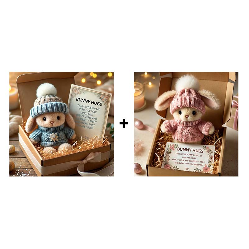 🔥HET REA 50% RABATT🎉 Handgjord🐇Mini Bunny Hug Söt Påskpresent🎁