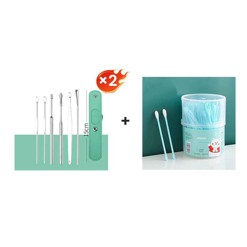 📢50% zeitlich begrenzter Rabatt📢Tragbares Edelstahl-Ohrlöpfel 6-Stück-Set - Spiral-Ohrwerkzeug✨