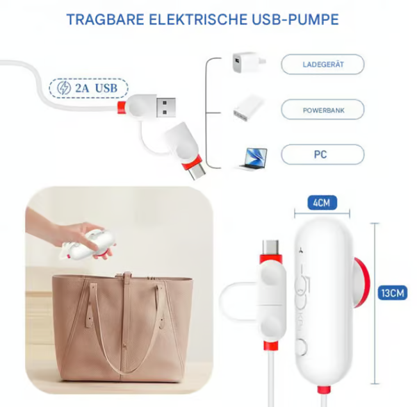 ⏰2026 Ny begränsad tid 50 % rabatt🔥6-pack USB elektriska vakuumkompressionspåsar - spara utrymme och reseljus!