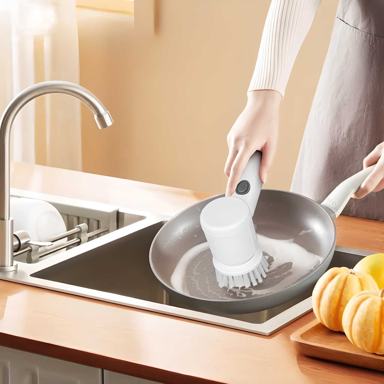 🧽 50% Korting – 5-in-1 Handheld Schoonmaakborstel | Voor Keuken, Badkamer & Meer – Alles in Eén