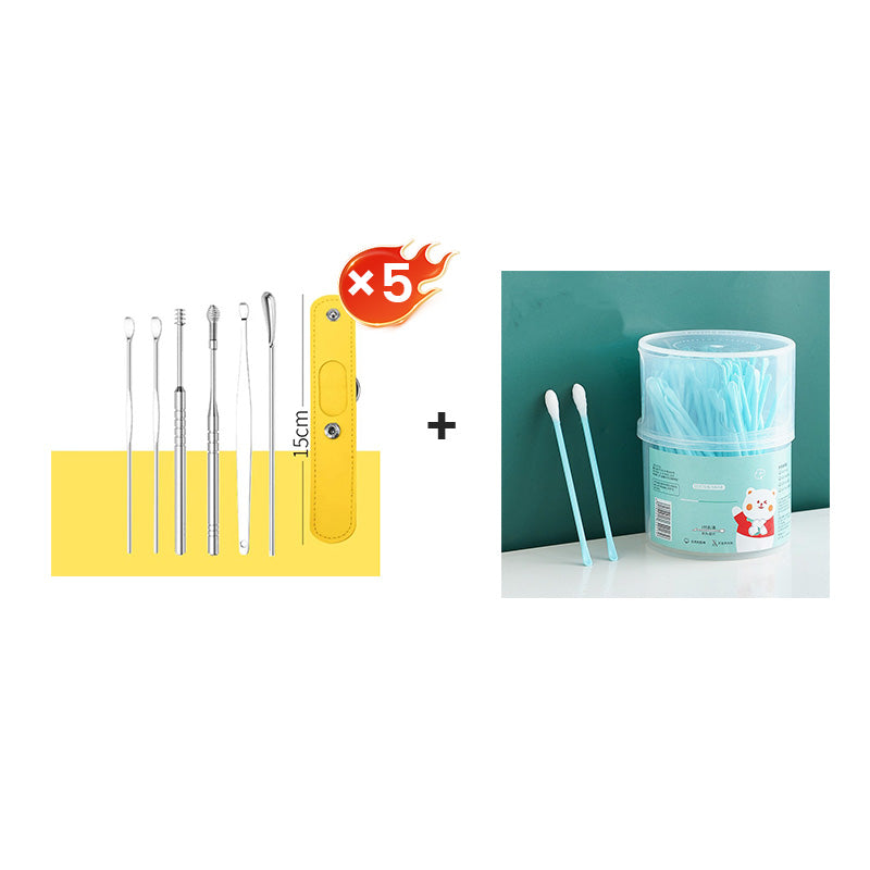 📢50% zeitlich begrenzter Rabatt📢Tragbares Edelstahl-Ohrlöpfel 6-Stück-Set - Spiral-Ohrwerkzeug✨