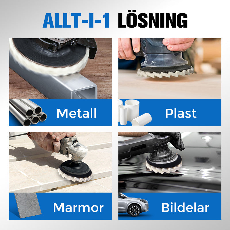 ✨KÖP 1 FÅ 1 GRATIS !🔥Polerskiva med Flik av Ullfilt – Enkel att Använda, Skonsam mot Ytor & Professionellt Resultat 🧼