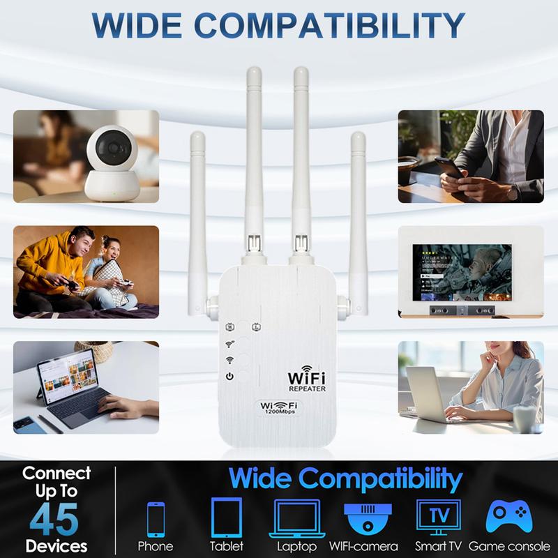 🎁 Sista chansen – 49% rabatt! 🚀 WiFi-förstärkare 1200 Mbps | Täcker upp till 930 m² & 50 enheter