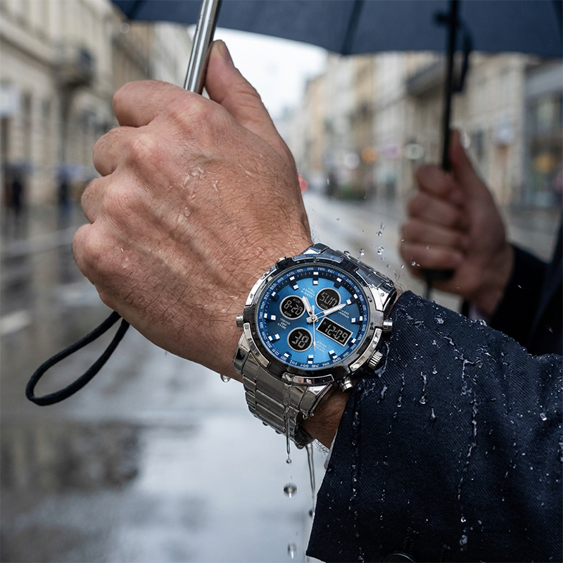 ⌚ 49% RABATT NU! 🪖 Militärklocka för män – Analog-digital display, vattentät och stöttålig 🛡️
