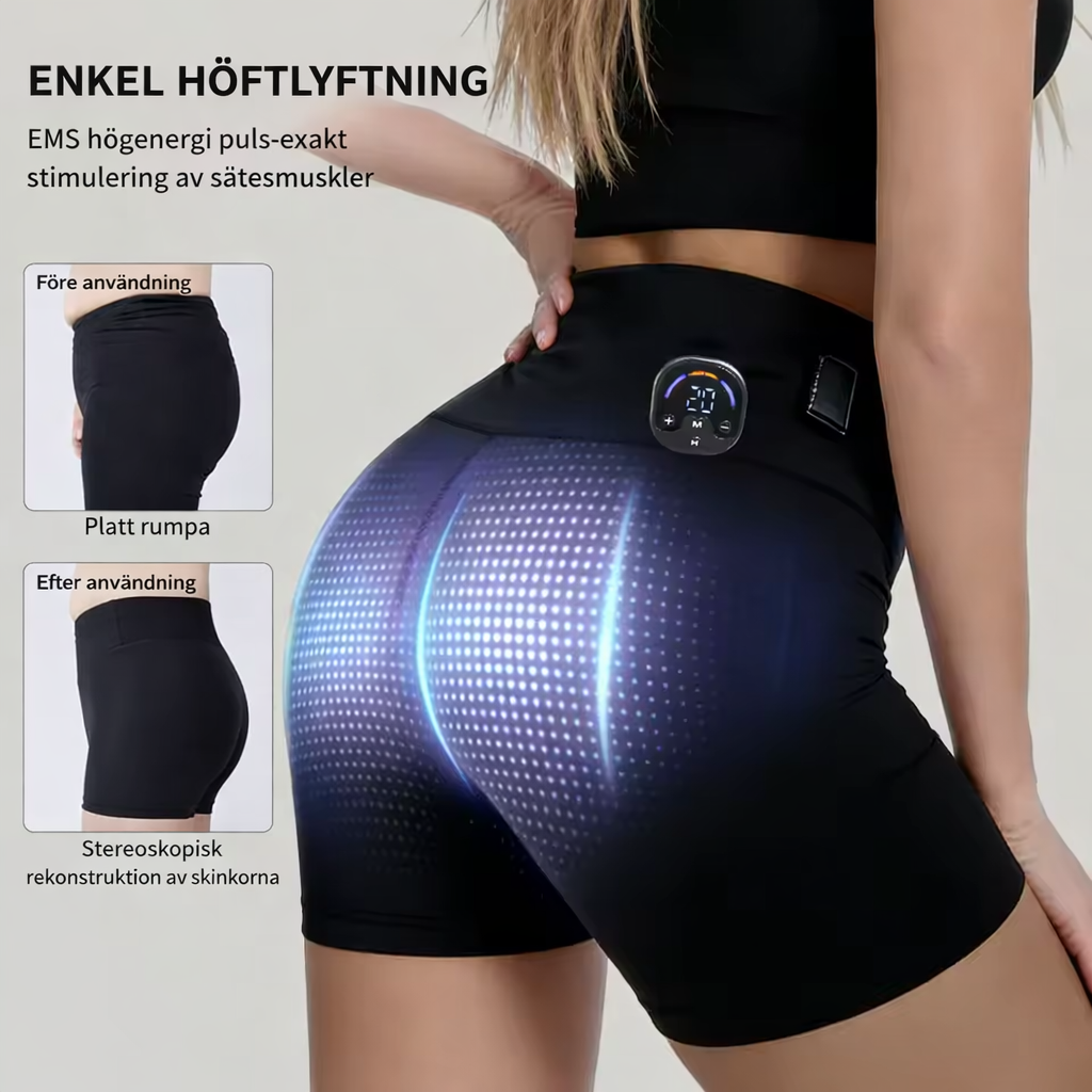 EMS Toning Shorts 6 Modes 30 Levels Yoga Pants Butt Lifter Pelvic Floor Trainer for Slimming Thighs & Hips Massage Body Shaping