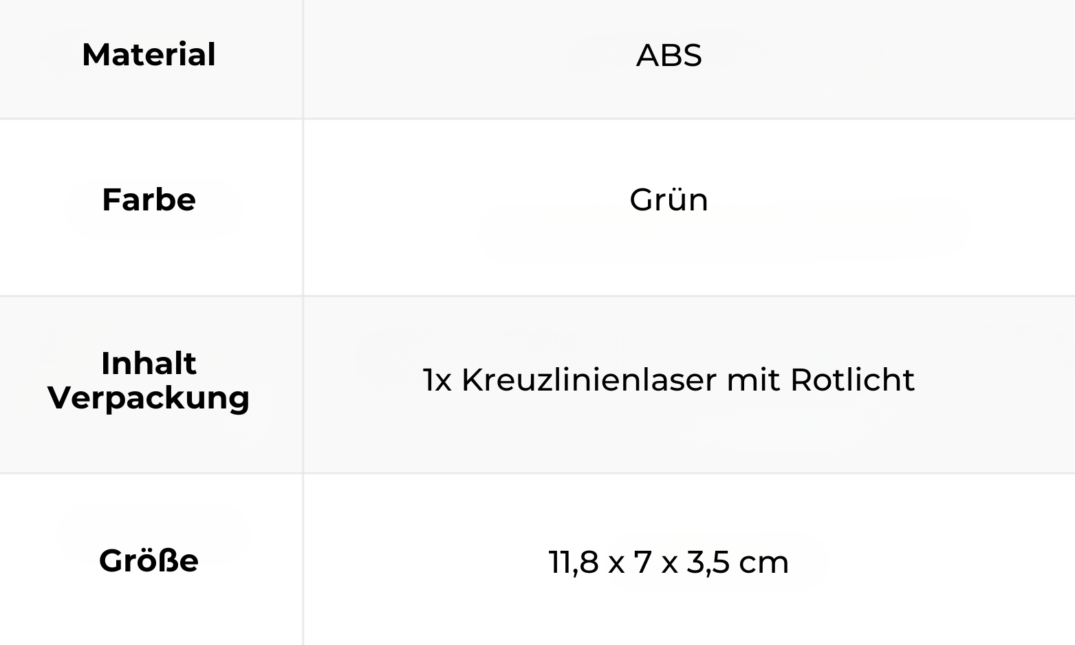 Specifikationer