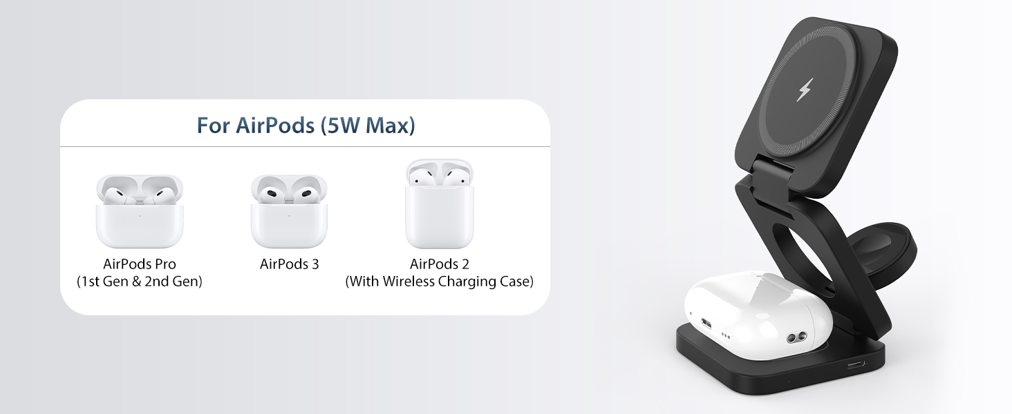 ku xiu x55 apple devices fast magnetic charger for airpods pro 1 2 3