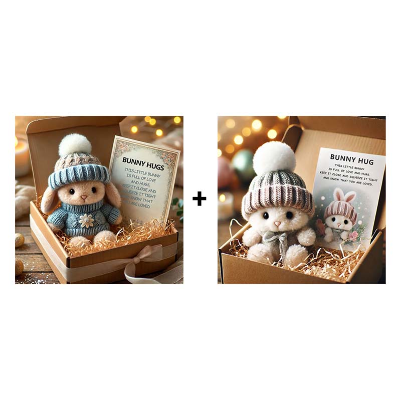 🔥HET REA 50% RABATT🎉 Handgjord🐇Mini Bunny Hug Söt Påskpresent🎁