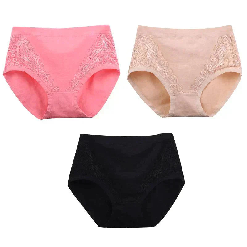 🔥40 % rabatt så länge lagret räcker!🎉2025 Plus Size High Waist läckagesäkra bomullstrosor