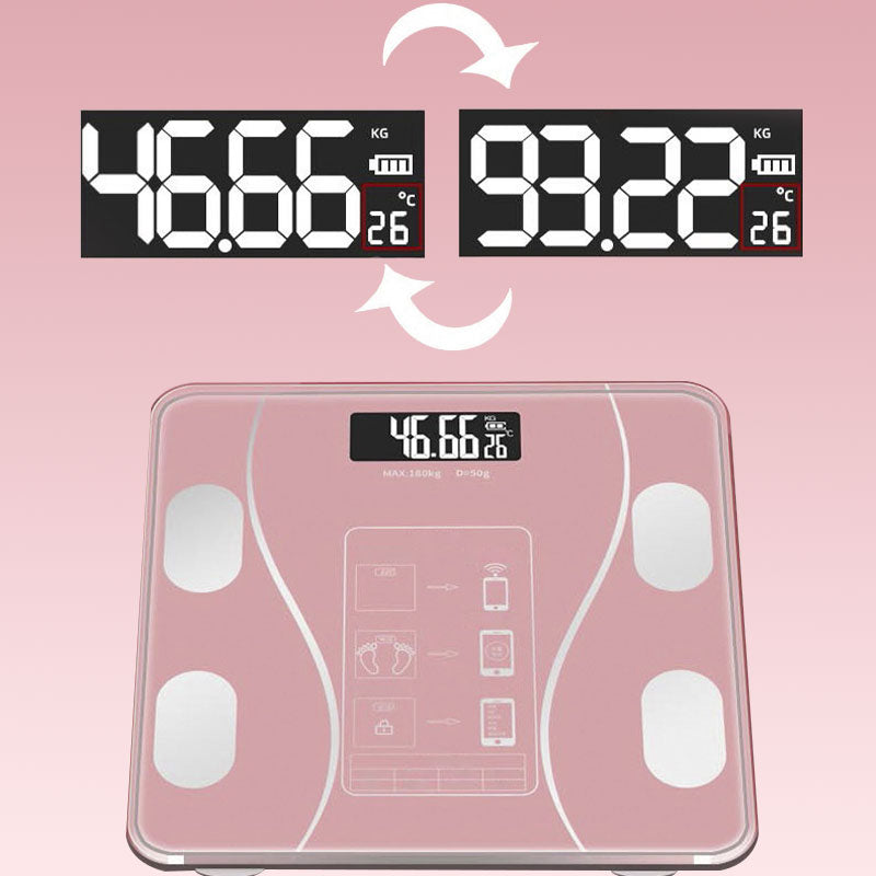 🥳2026 HET REA🥳💞50K+ SÅLD!👵❤️ 50% RABATT! Smart kroppsfettvåg – Känn till dina värden, håll koll på din hälsa! Mäter enkelt vikt och kroppsfett. Stor display, automatisk påslagning. Din hälsokompanjon. 🩺📊