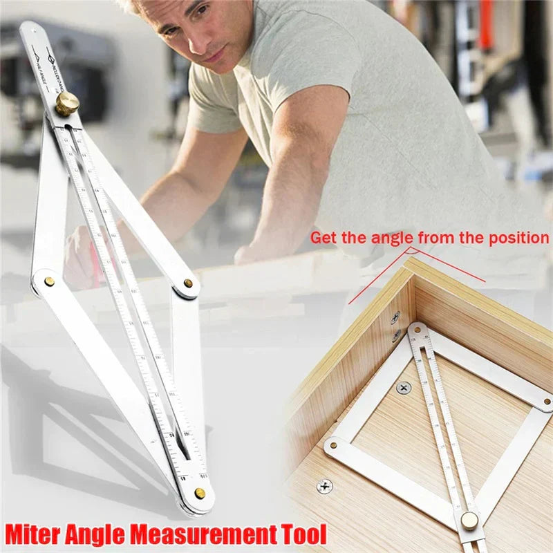 🔥 50% Korting! Multifunctionele Diagonale Liniaal – Precisie voor Houtbewerking