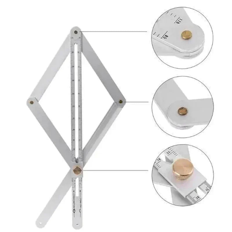 🔥 50% Korting! Multifunctionele Diagonale Liniaal – Precisie voor Houtbewerking