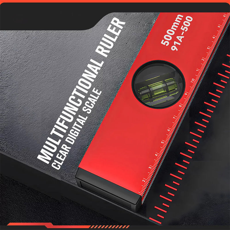 📏 Multifunktionellt magnetiskt vattenpass med LCD-display – Hög precision för byggnation och DIY ⚡