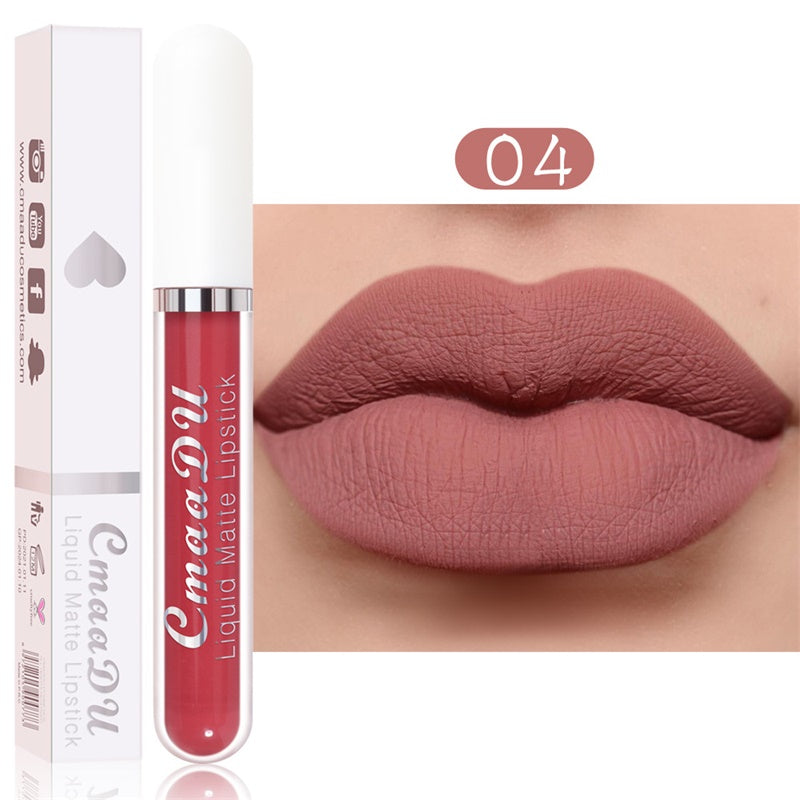 💝 50% RABATT! 💄| 10-pack Matt Vattenfast Läppstiftsset – Vitamin E, Avtryckssäkert & Långvarig Färg För Perfekt Läppar 👄