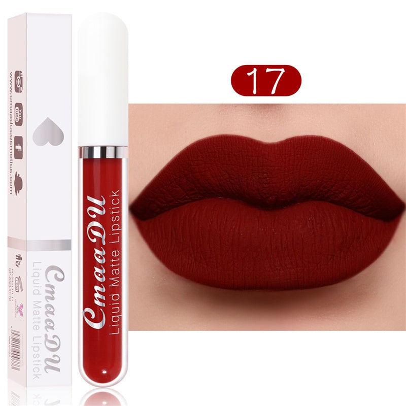 💝 50% RABATT! 💄| 10-pack Matt Vattenfast Läppstiftsset – Vitamin E, Avtryckssäkert & Långvarig Färg För Perfekt Läppar 👄