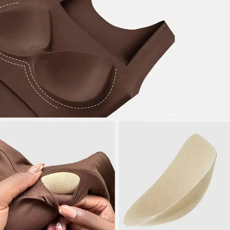 ⏰HET REA 49 % RABATT💐Termiska linne med rund hals och inbyggd bh för kvinnor