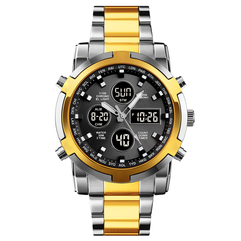 ⌚ 49% RABATT NU! 🪖 Militärklocka för män – Analog-digital display, vattentät och stöttålig 🛡️