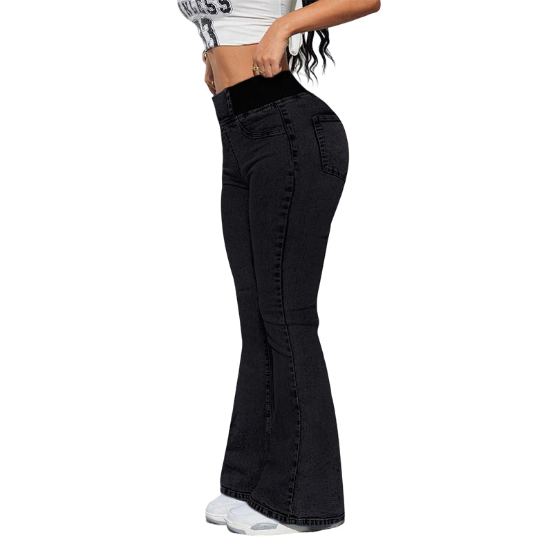 📢📢50% OFF!!⏰Women's High-Waist Stretch Flare Denim Jeans