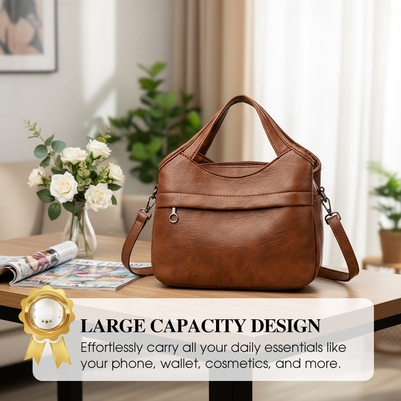 Women's Soft Faux Leather Crossbody Handbag