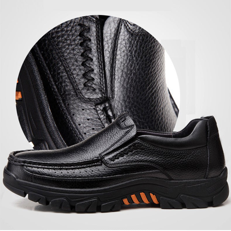 👞 50% RABATT! ✨ Lätta Halkfria Andningsbara Retro Affärsskor för Män – Bekväma, Tidlös design & Perfekta för kontoret 🚶