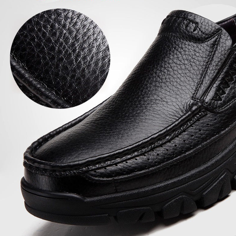 👞 50% RABATT! ✨ Lätta Halkfria Andningsbara Retro Affärsskor för Män – Bekväma, Tidlös design & Perfekta för kontoret 🚶
