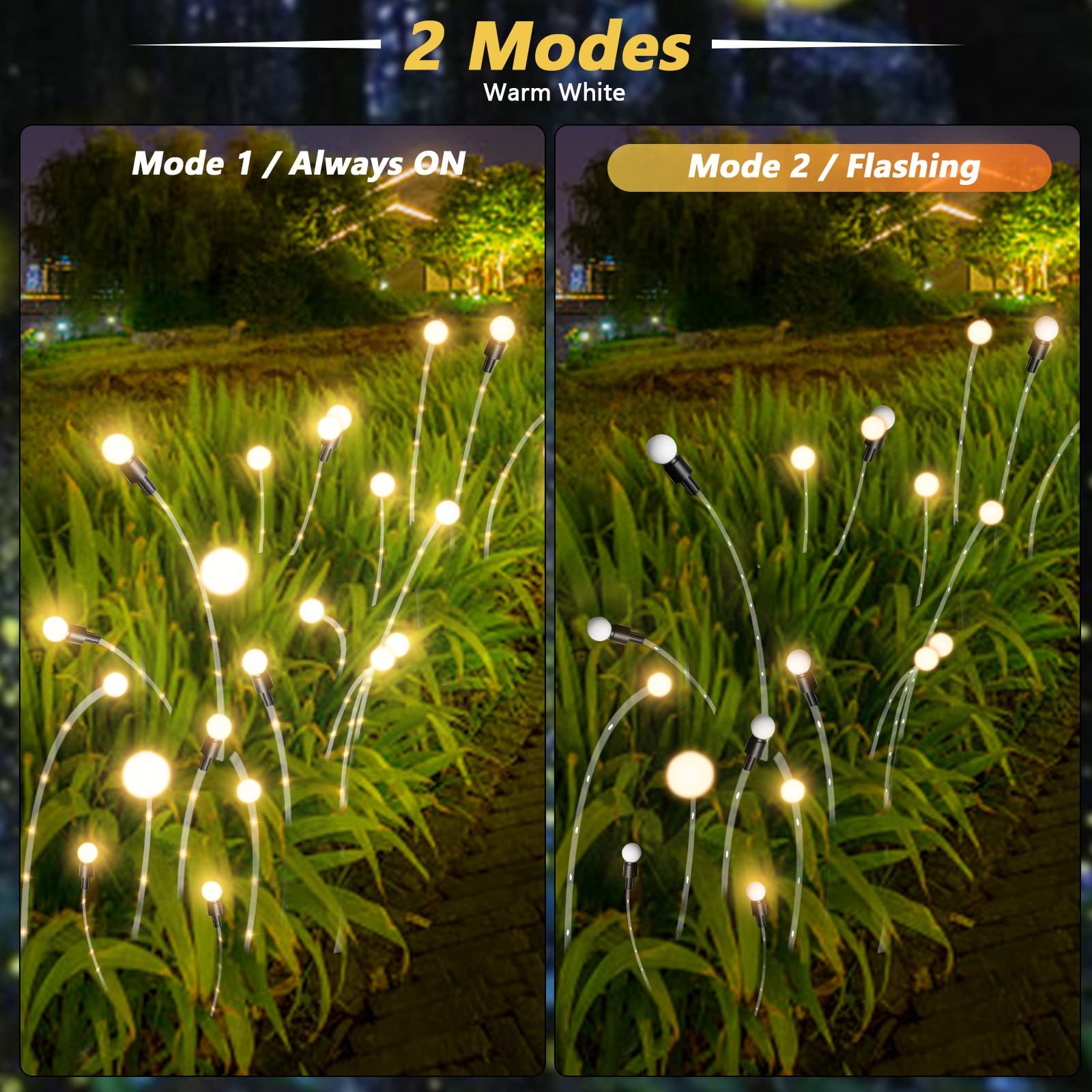 ✨🔥 50% RABATT! Solcellsdriven Eldfluga-Lampa