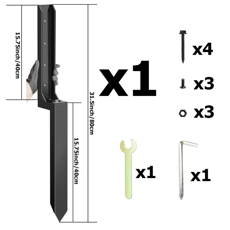 🔥Tungt reparationskit för stängselstolpar
