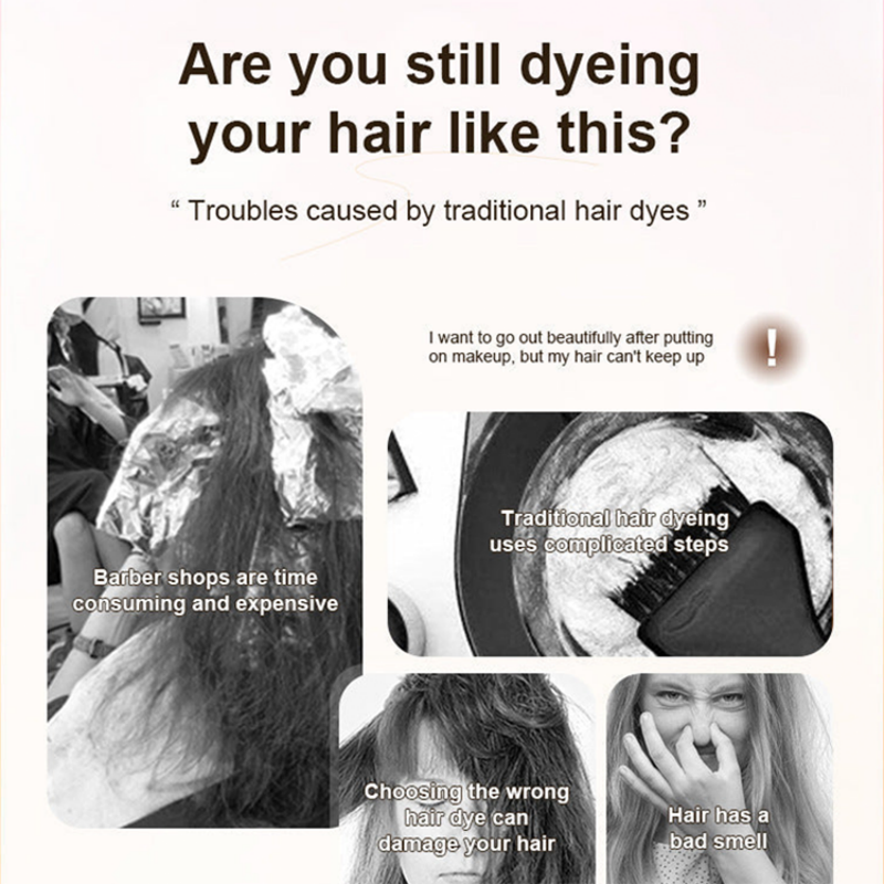 💇‍♀️ 3-i-1 hårfärgskam | Färga, blanda och applicera i ett – Enkel att använda hemma – Köp 2 få 1 gratis
