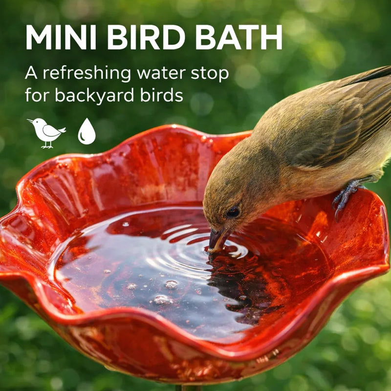 💖 Köp 2 = Få 1 gratis – Handgjord metallblomstång för trädgården | Charmig dekoration för balkong, terrass och trädgård 🐦🌿