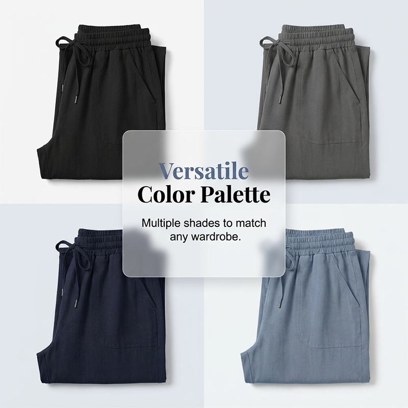✨🌼 2026 New Collection Women's Solid-Color Loose-Fit Cropped Pants🔥