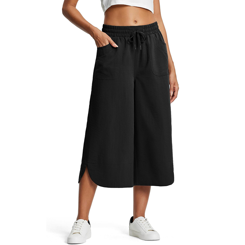 ✨🌼 2026 New Collection Women's Solid-Color Loose-Fit Cropped Pants🔥