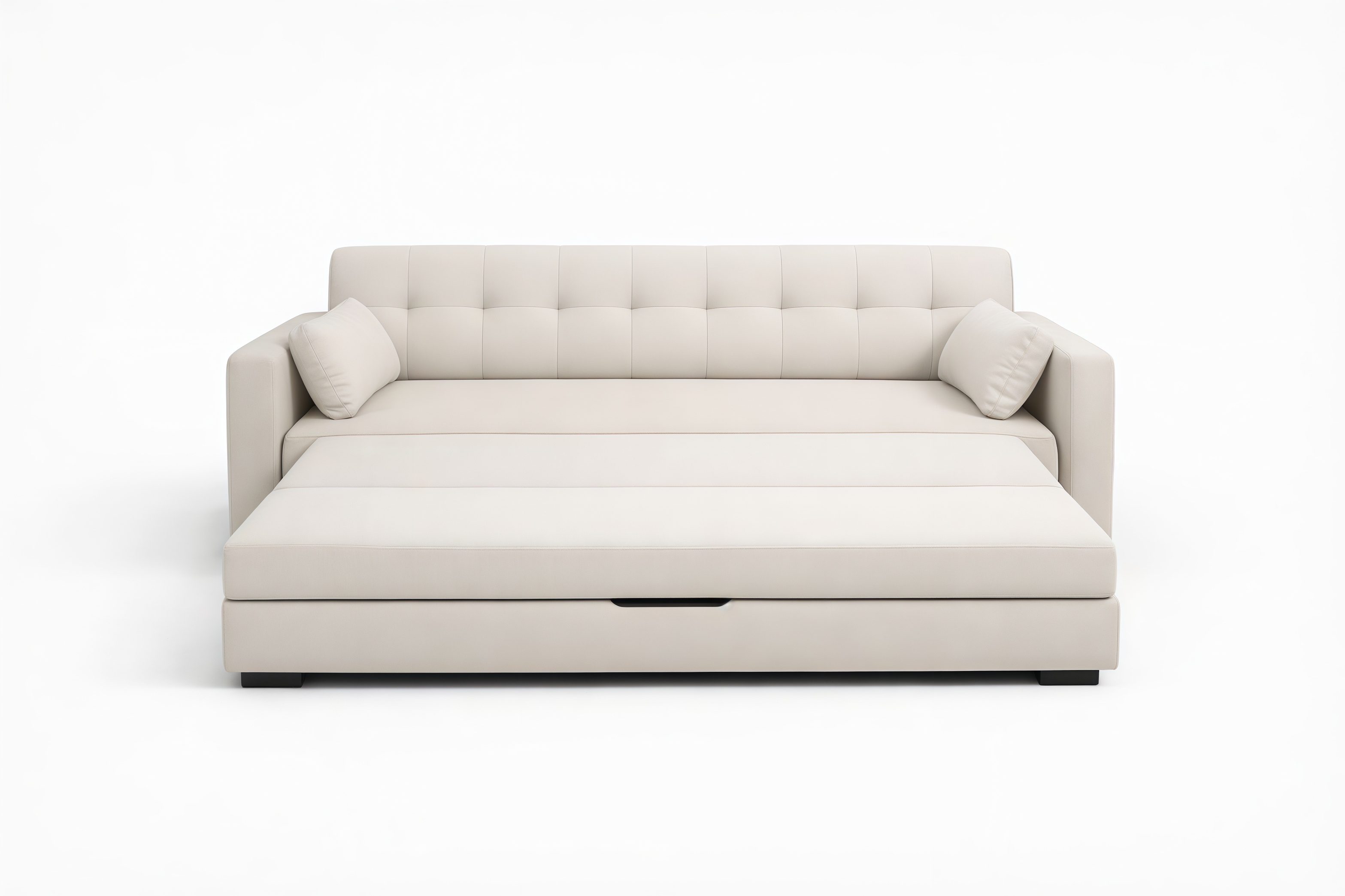 Canapé-lit en tissu polyester avec coussins 195x150 cm(L×l)