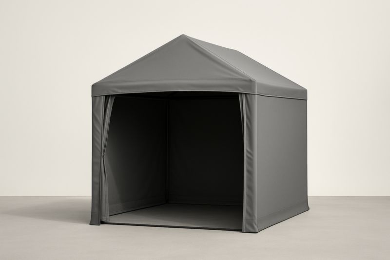 Tente de Jardin en Polyester Gris