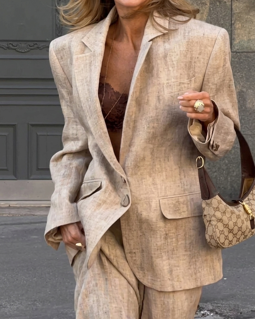 Two-Piece Lapel Commuter Suit