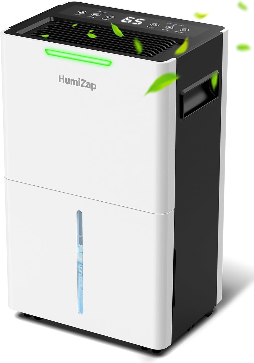 Home Dehumidifiers - Dehumidifiers with Drain Pipe for Large Rooms, Bathroom, Closet, Intelligent Humidity Control, Auto Shut Off Protection, 3 Modes