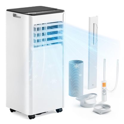 EUHOMY 7000BTU 2.0 kW Portable Air Conditioner (with Remote Control), 4-in-1 Portable Air Conditioning | Ductable Air Conditioner | Silent Operation | LED Display | Coverage of 25 ㎡ | 24H Timer