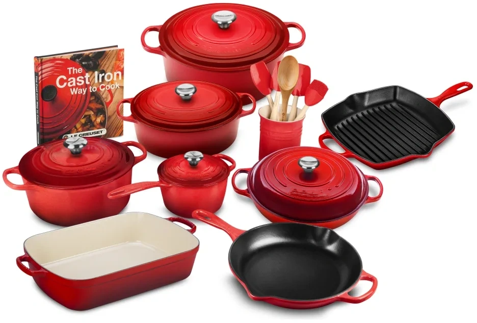 🔥 Flash Sale! Up to 80% Off! 🔥 Signature 21-Piece Cast Iron Cookware Set