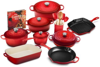 🔥Clearance Sale🔥 Signature 21-Piece Cast Iron Cookware Set